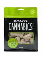 Black Dog Naturally Baked Cannabics Australian Dog Biscuit Treats with Hemp Seed Oil - 500g