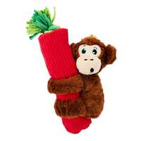 Outward Hound 3-in-1 Tug & Toss Dog Toy - Cuddly Climbers Monkey