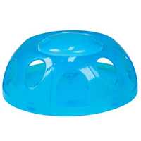 Smartcat Tiger Diner Interactive Slow Feeder Cat Bowl - Transparent Blue Plastic