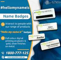 AJ Parkes is known for offering a wide range of customizable name badges. They provide different...