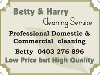 Betty &amp; Harry Cleaning ServiceProfessional Domestic &amp; Commercial Cleaning ServicesLow Price but...