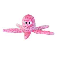 Zippy Paws Floppy Jelly Pink Octopus Squeaker Plush Dog Toy