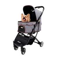 Ibiyaya Speedy Fold Pet Buggy Easy to Store Pet Stroller - Grey Denim