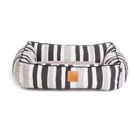 Mog & Bone Bolster Dog Bed - Pebble Black Brush Stroke - Large