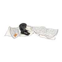 Mog & Bone Soft Reversible Pet Blanket Grey Check