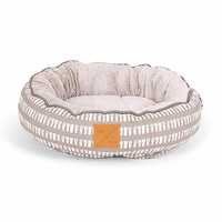 Mog & Bone 4 Seasons Reversible Dog Bed - Latte Mosaic - Medium