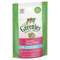 Greenies Feline Cat Dental Treats Savory Salmon Flavour 60g x 10 Packs