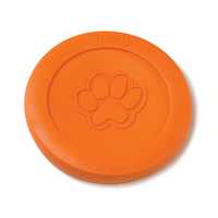 West Paw Zisc Flying Disc Fetch Dog Toy - Small - Orange