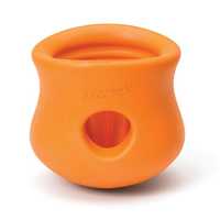 West Paw Toppl Treat Dispensing Dog Toy & Bowl - Small - Orange