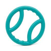 Zippy Paws ZippyTuff TPR Squeaker Ring Tug Dog Toy - Teal