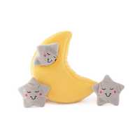 Zippy Paws Storybook Interactive Burrow Dog Toy - Moon and Stars