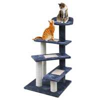 Cat Tree 100cm Trees Scratching Post Scratcher Tower Condo House Furniture Wood Steps