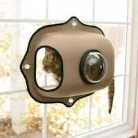 K&H EZ Mount Bubble Window Pod & Cat Perch - Tan