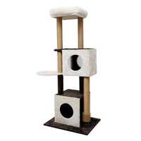 Catio Deluxe Multi-function Three-level Dual Condo Cat Scratching Tree