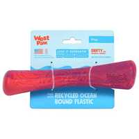 West Paw Seaflex Recycled Plastic Fetch Dog Toy - Drifty Large - Hibiscus