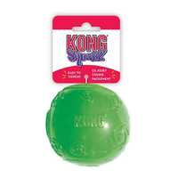 4 x KONG Squeezz Multi-Textured Fetch Squeaker Rubber Dog Ball - Large