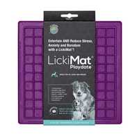 Lickimat Playdate Original Slow Food Licking Mat for Cats & Dogs - Purple