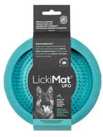 Lickimat UFO Slow Food Anti-Anxiety Licking Dog Bowl - Turquoise