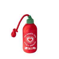 Fringe Studio Rope & Plush Squeaker Valentine's Day Dog Toy - Hearts On Fire