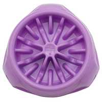 Outward Hound 3-in-1 Up Height Adjustable Slow Feeder Dog Bowl - Purple