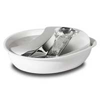 Pioneer Pet Raindrop Plastic & Stainless Steel - White