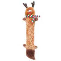 Zippy Paws Jigglerz Shakeable Crinkly Low-Stuffing Dog Toy - Reindeer