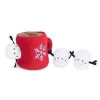 Zippy Paws Christmas Holiday Burrow Dog Toy - Hot Cocoa & Marshmallows