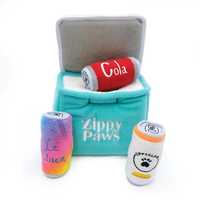 Zippy Paws Zippy Burrow Interactive Dog Toy - Ice Chest Esky + 3 Beers