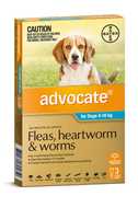 Advocate Spot-On Flea & Worm Control for Dogs 4-10kg - 3 Pack