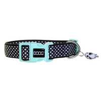 Doog Neoprene Clip Dog Collar - Pongo - Black & White Spots [Size: X-Small]