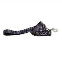 Doog Neoprene Dog Lead - Pongo - Black & White Spots [Size: Small]