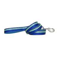 Doog Neoprene Dog Lead - Pluto - Blue Waves [Size: Small]