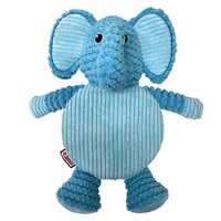 KONG Low Stuff Crackle Tummiez Plush Textured  Squeaker Dog Toy - Elephant