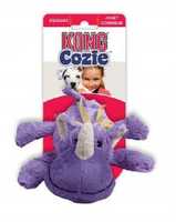 KONG Cozie - Low Stuffing Snuggle Dog Toy - Rosie the Rhino - Medium