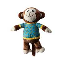 Fringe Studio Bananas The Monkey Plush Dog Toy - Extra Large