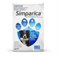 Simparica Flea & Tick Tablets for Medium Dogs 10.1-20kgs-Blue 3-Pack