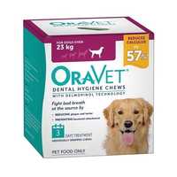 Oravet Plaque & Tartar Control Chews for Large Dogs over 23kg - 3-pack