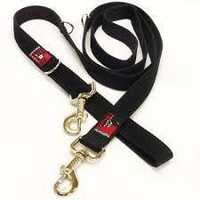 Black Dog Double-Ended Training Dog Lead - Regular Width - Black