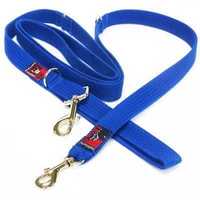 Black Dog Double-Ended Training Dog Lead - Regular Width - Blue