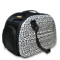 IBIYAYA Classic EVA Collapsible Pet Carrier - Safari Leopard