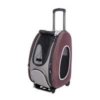 Ibiyaya Convertable Pet Carrier with Wheels - Chocolate