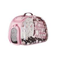 Ibiyaya Transparent Pet Carrier - Pink Valentine