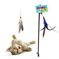 Go Cat Da Bird Original Swivel Cat Feather Teaser