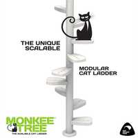 Monkee Tree - The Scalable Cat Climbing Ladder 18 Trunk Starter Pack