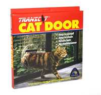 Transcat Clear Cat Door Small 4-Way Locking Door - 180mm Flap Width