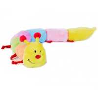 Zippy Paws Long Caterpillar 6 Squeakers Plush No Stuffing Dog Toy - Small