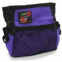 Black Dog Treat & Training Tote Bag with Adjustable Belt - Purple