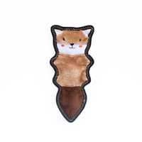 Zippy Paws Z-Stitch Skinny Peltz No Stuffing Squeaker Dog Toy - Chipmunk