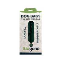 Biogone Biodegradable Dog & Cat Poo Bags - 8 rolls/160 bags