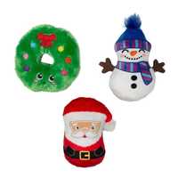 Fringe Studio We Have Great Chemis-Tree 3-Piece Small Dog Christmas Toy Set